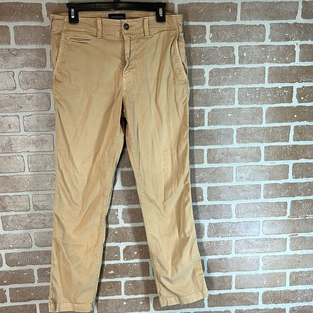 Mens American Eagle Extreme Flex Khaki Pant 32 x 32